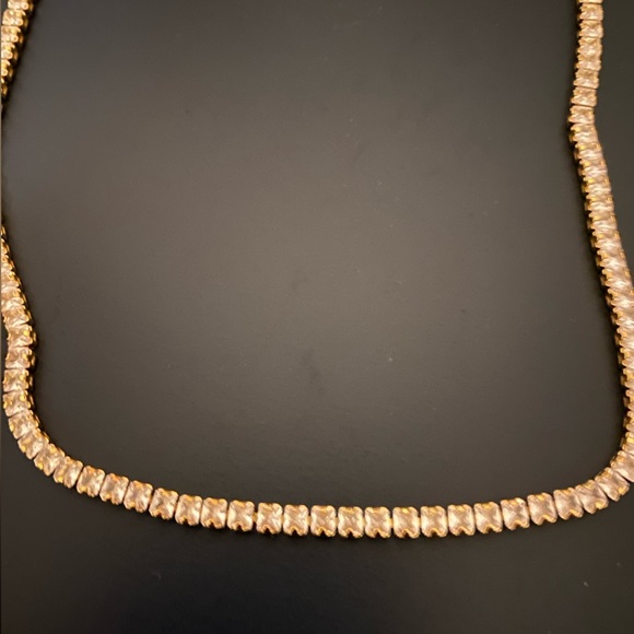 Cushion Cut Tennis Necklace - Picture 2 of 3